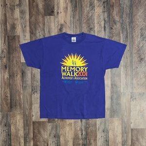 Memory Walk 2001 Alzheimer’s Association Purple T-Shirt (Large)